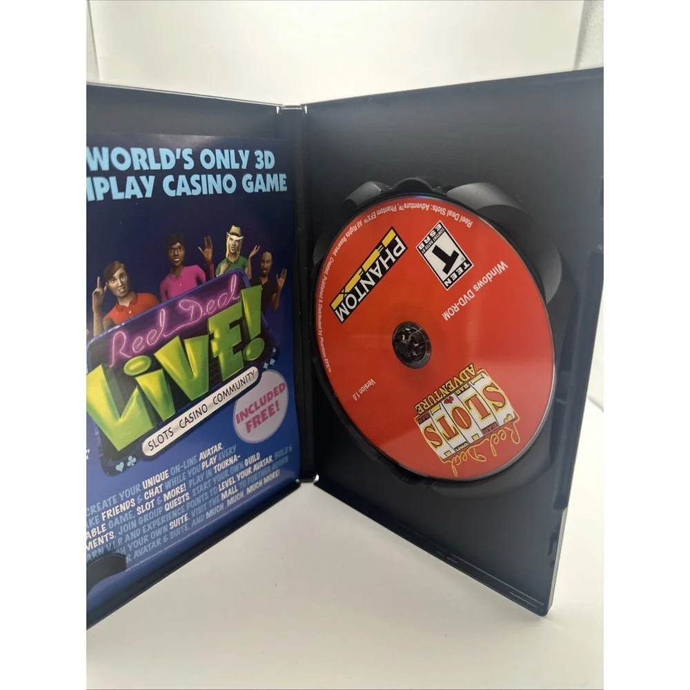 Reel Deal Slots Adventure (PC, 2009) Tested Works Excellent Condition CIB